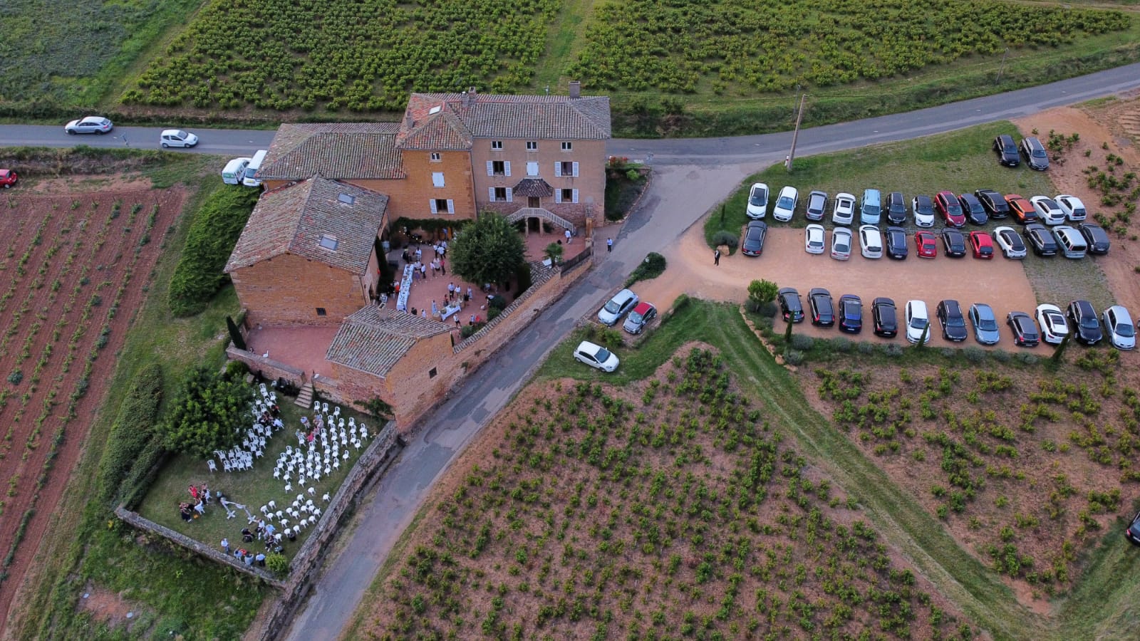 Vue aérienne du domaine